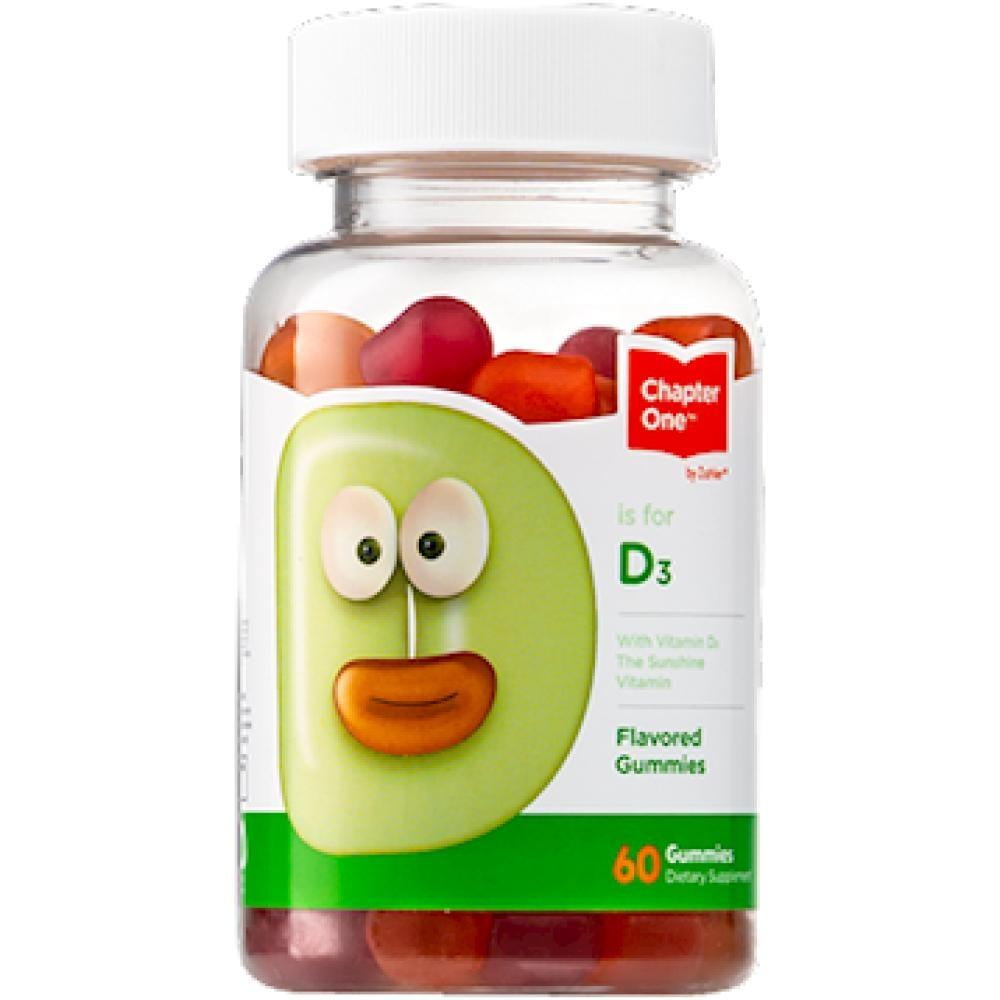 Chapter One by Zahlers Kosher Vitamin D3 Gummies 1000 IU 60 Gummies