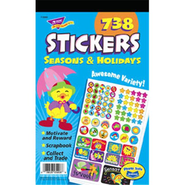 TREND ENTERPRISES INC. T-5006 STICKER PAD SEASONS & HOLIDAYS