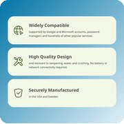 Yubico - Security Key C NFC - Basic Compatibility - Multi-factor authentication (MFA) USB-C