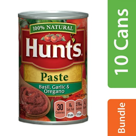 (10 Pack) Hunt's Tomato Paste with Basil, Garlic, and Oregano, 6