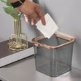 thumbnail image 4 of Trash Cans For Kitchen Garbage Can Desktop Clear Trash Can Plastic Trash Can Small Countertop Trash Can For Office Dresser, 4 of 8