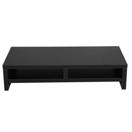 Estink Black Desktop Monitor Stand With Drawer Wooden Monitor