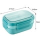 thumbnail image 2 of Fiambrera para adultos, 3 contenedores apilables para almuerzo tipo bento para adultos, diseño minimalista moderno con juego de utensilios, fiambrera a prueba de fugas para salir a cenar, trabajar,, 2 of 5