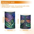thumbnail image 3 of Flickering Flameless LED Candles set of 2 Battery Operated 18-Key Remotes Timer Halloween Fall Decor Color Hyacinths Flower D3''xH4''5'', 3 of 7