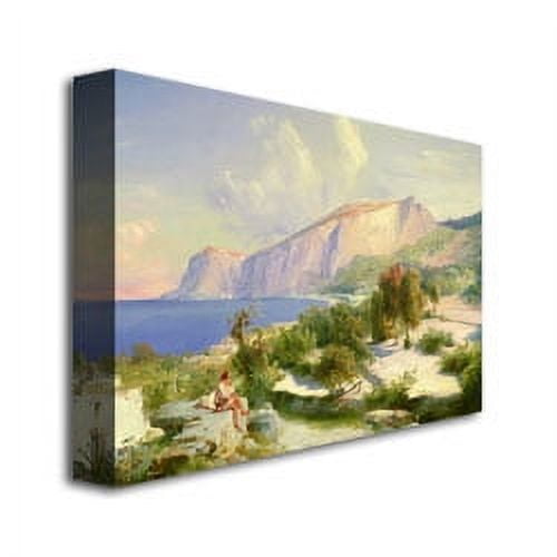 Trademark Fine Art "The Marina Grande" Canvas Wall Art by Karl Blechen