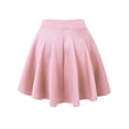 thumbnail image 2 of Made by Johnny Women's Basic Versatile Stretchy Flared Skater Skirt S PINK, 2 of 6