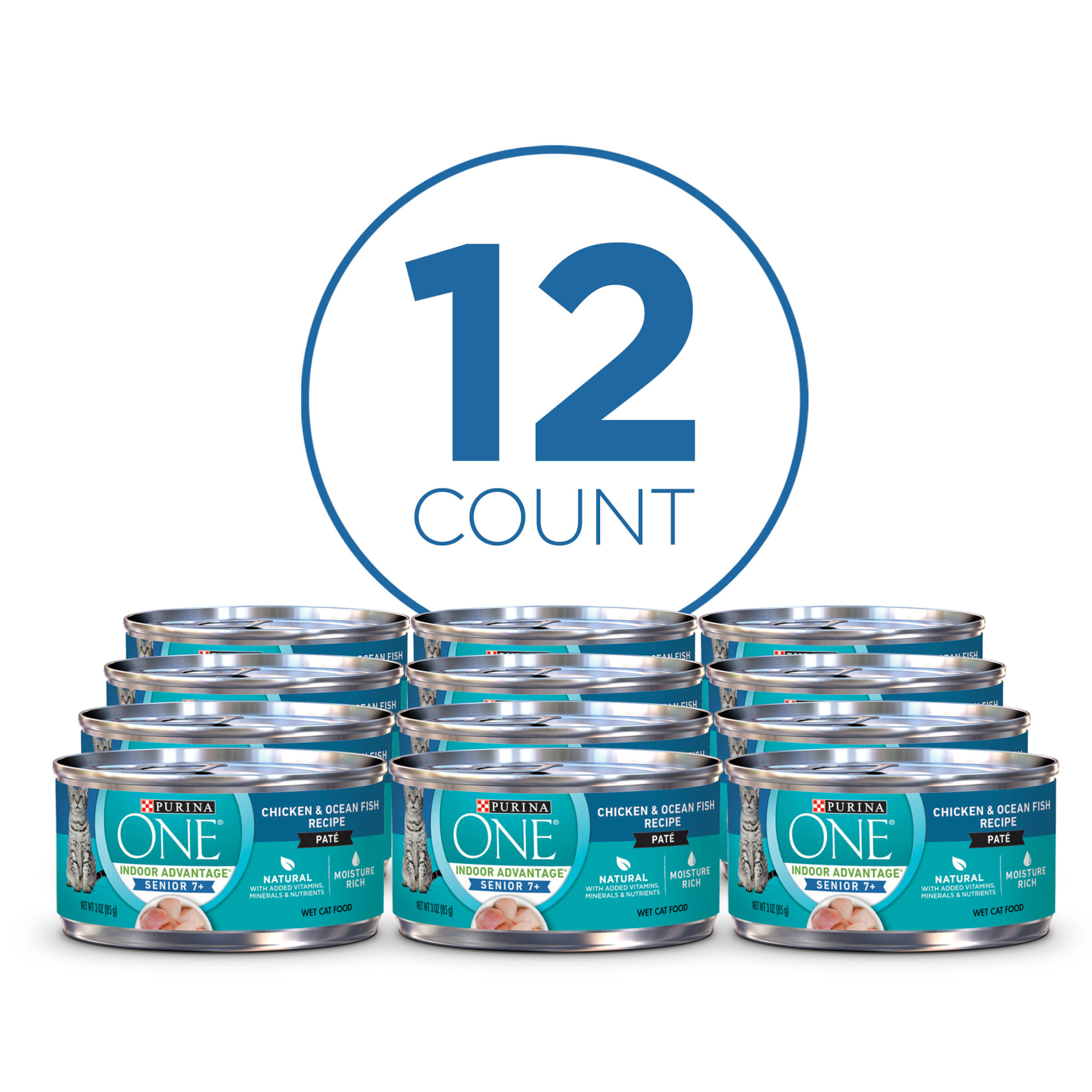 Purina One Indoor Advantage Wet Cat Food, 12-Pack 3 oz Cans photo 2