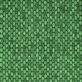 thumbnail image 1 of Ahgly Company Indoor Square Abstract Emerald Green Modern Area Rugs, 7' Square, 1 of 4
