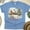 CarolinaBlue, variant on Small Town House Graphic T-Shirt | Rustic Winter Scene Tee for Men Women Kids, Natural, Size XL