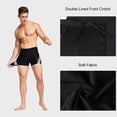 thumbnail image 2 of Baleaf Men's Spandex Swim Shorts Athletic Competitive Swimwear Lap Swimming Suits Black/Gray XL, 2 of 7