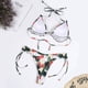 thumbnail image 4 of Traje de baño cómodo para mujer con correa de cordones con estampado de flores con estilo para mujer OAVQHLG3B Store  lin121212, 4 of 4