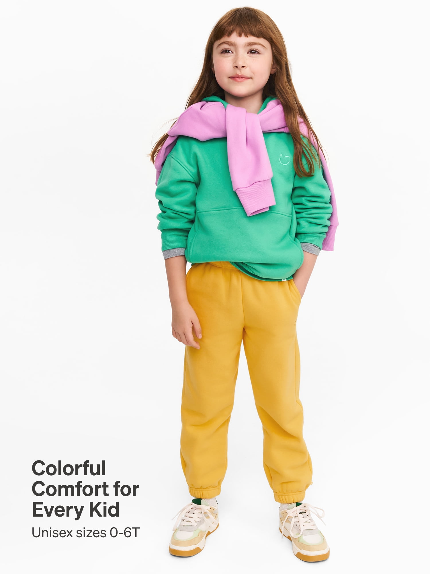 Color Mix by Garanimals Kids Fleece Sweatpants, Sizes 6–16