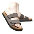thumbnail image 3 of Leozcaa Mens Sandals Arch Support Slides with Adjustable Buckle Straps Cork Rubber Sole Casual Slippers, 3 of 9