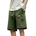 thumbnail image 3 of Men's Slim Fit Casual Shorts 8 Inch Inseam Lightweight Breathable Summer Comfort Stretchable Outdoor Wear Shorts Summer Casual Hiking Pants Elastic Waist, 3 of 6