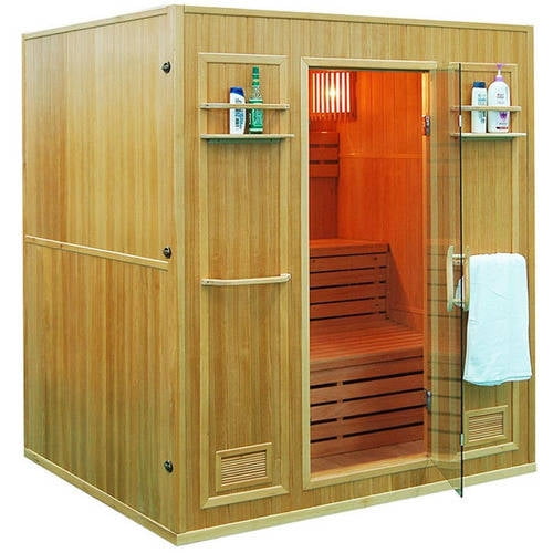 ALEKO SEN4BUG 4-Person Canadian Hemlock Wood Indoor Wet Dry Sauna with 4.5 KW ETL... by ALEKO