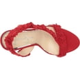 thumbnail image 5 of Jessica Simpson Jessin Red Muse Open Toe Flower Strap High Heel Dress Sandals (Red Muse, 8), 5 of 7