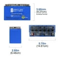 thumbnail image 2 of YT7B-BS GEL 12V 6.5AH Replacement Battery Compatible with BatteryJack 7B-BS - 3 Pack, 2 of 7