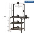 thumbnail image 2 of 3D Printer Stand, Heavy Duty 3D Printer Table Stand with Filament Storage Rack, T-Shaped Spools Holder Rack with Wheels,3D Printer Workbench for 3D Printing Studio, Home Office Workshop, 2 of 11