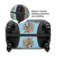 thumbnail image 4 of Xecao Turtles And Corals print Elastic Luggage Cover, with double-sided print , is perfect for travel, business, and daily use (NOT included luggage!), 4 of 9