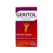 Geritol Multivitamin Nutrition Multi-mineral Supplement Support 100 Tablets Balance of 26 Essential (Pack of 2)