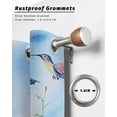 thumbnail image 6 of nqOlkjepod Outdoor Curtains for Patio Waterproof, Spring Floral Outdoor Privacy Panels Grommet, Summer Botanical Hummingbird Blackout Outside Curtains for Porch/Cabana/Pergola 54"x95", 1 Panel, 6 of 8