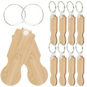 10 Pcs Gadgets Handbags Key Ring with Tokens Shopping Keyring Keychain Metal Keyrings Auto Accessories Opener Bamboo