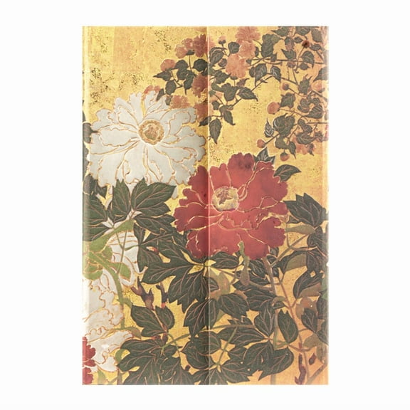 Natsu Mini Lined Hardcover Journal, 176pg, 85gsm by Paperblanks (Rinpa Florals), (Hardcover)