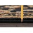 thumbnail image 4 of Sensation Traditional 2' x 7' Black and Gold Polypropylene Indoor Area Rug, 4 of 8