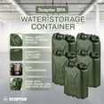 thumbnail image 2 of Scepter 5 Gallon 20 Liter Portable Water Storage Container, Green, 5 Pack, 2 of 9