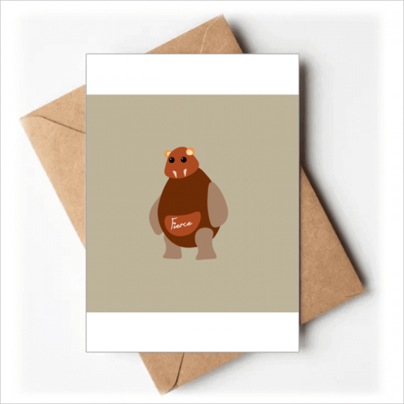 Fierce Bear Lovely Art Deco Fashion Greeting Cards You are Invited Invitations