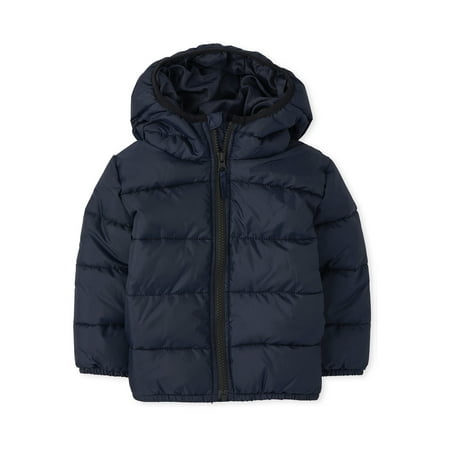 The Children's Place Baby Toddler Boy Puffer Winter Jacket Coat