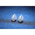 thumbnail image 3 of Leander Original 925 sterling silver earrings featuring 0.5 carats of lab-grown diamonds. These high-end, minimalist earrings make a perfect gift., 3 of 6