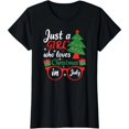 thumbnail image 1 of Camiseta de Regalo de Verano para Mujer: Una Chica que Ama la Navidad en Julio, 1 of 7