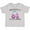 AC-Heather Grey, variant on Inktastic Grandpa's Little Farmer Pink Tractor and Flowers Boys or Girls Baby T-Shirt