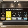 thumbnail image 3 of Bulbrite 862862 2700K 300 Lumen 3.5 watt LED Filament Mini T4 Light Bulbs with Clear & Bi-Pin G9 Base, Warm White - Pack of 4, 3 of 5
