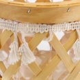 thumbnail image 3 of IFANLANDOR Woven Flower Planter Beige Wood 1Pack 5.9X4.5In Outdoor Garden, 3 of 8