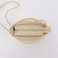 thumbnail image 4 of Jierger Circle Handwoven Round Retro Rattan 𝑺𝒕𝒓𝒂𝒘 Beach Bag Crossbody Holiday Beach Braided Bag Round Hand Bill Shoulder Dual Use Everything Casual 𝑺𝒕𝒓𝒂𝒘 Braided Bag, 4 of 7