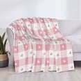 thumbnail image 3 of Fuzoiu Plaid Heart Print Flannel Blanket,Throw Blanket,Flannel Home Decor,Fleece Bed Blankets,Cozy Soft Blanket for Bed, Sofa, Camping, and Travel-40"x30", 3 of 6