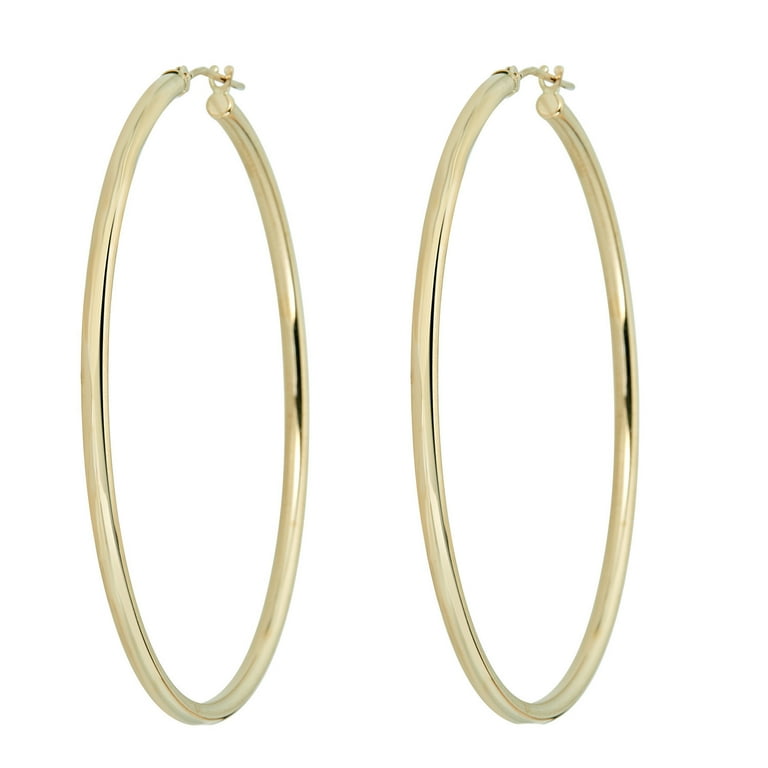 9ct gold hoop earrings 50mm hotsell