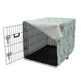 thumbnail image 3 of Spring Dog Crate Cover, Creative Abstract Pattern with Flowers and Outline Birds Nostalgia, Easy to Use Pet Kennel Cover Small Dogs Puppies Kittens, 7 Sizes, Pale Blue Multicolor, by Ambesonne, 3 of 6