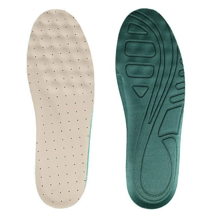 

ASKMZ 2Pcs Shoe Insole Breathable Sweat Absorption Faux Leather Thin Flat Shoe Inserts for Walking Shoe Insert