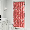 thumbnail image 2 of 36" x 72" Waterproof Floral Print Shower Curtain Retro Small Floral Design with Metal Grommets, 2 of 5