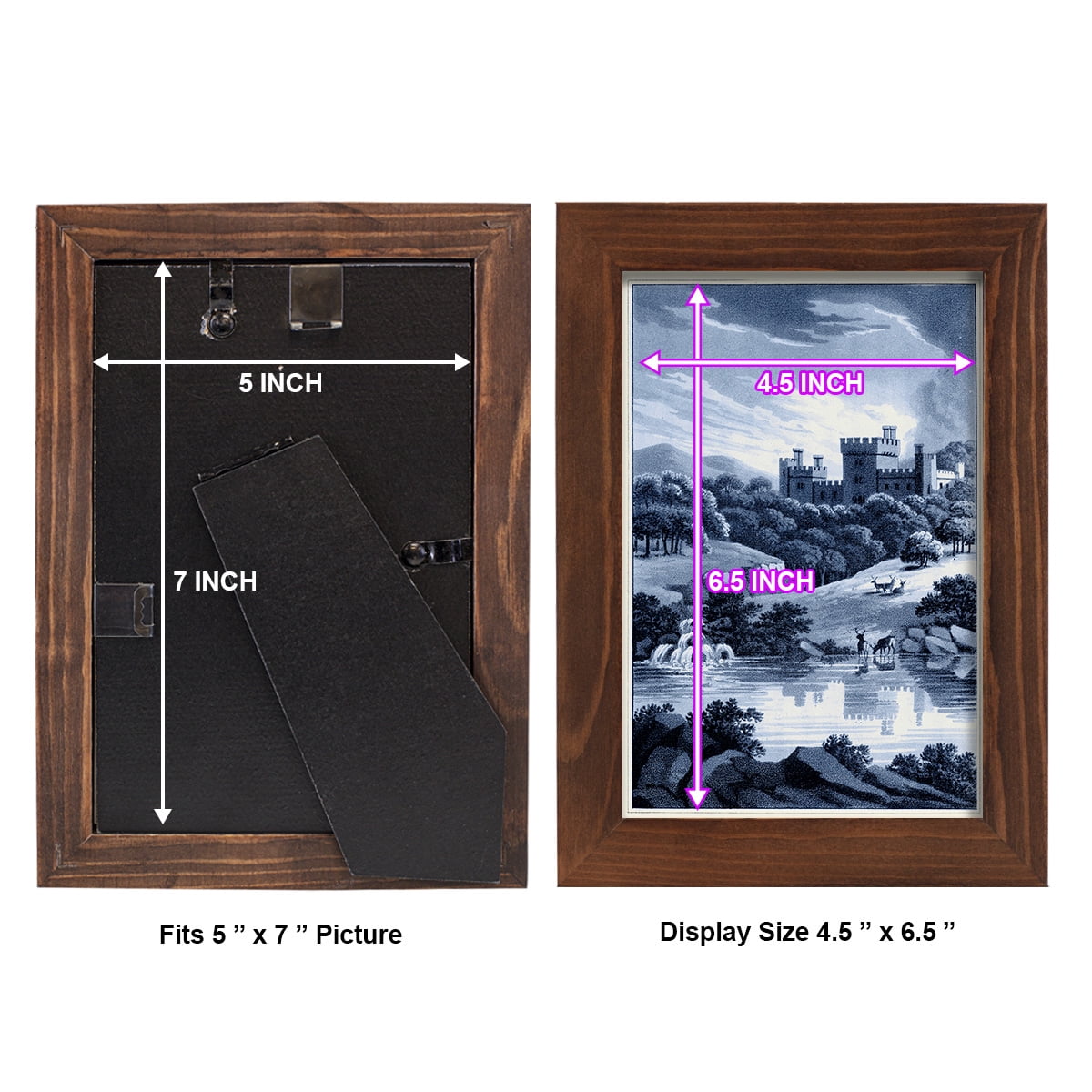 Estate View II -Framed Print w/glass-Chestnut