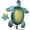 82-Green, variant on Metal Sea Turtle Wall Art Decor, Blue Finish with Hanging Hooks, for Living Room, Bedroom, or Garden Fence, Durable and Eye-Catching Accent