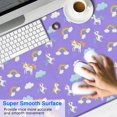 thumbnail image 2 of Long Mouse Pads for Desk,Purple Cartoon Unicorn Rainbow Cloud Desk Mats on Top Of Desks, Desk Mouse Pad Extra Large with 3mm Non-Slip Base and Stitched Edge for Gaming,Work,Home 47.3"x23.6", 2 of 5