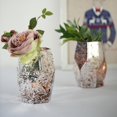 thumbnail image 5 of Balsa Circle 2 Pieces 8" Silver Rose Gold Geometric Mercury Glass Vases Party Centerpieces, 5 of 6
