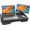 Deep Black, variant on Laptop Lap Desk with External Monitor Holder Fits Up to 17" Laptops