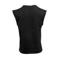 thumbnail image 2 of YLSDY Men's Oversized V Neck Knitted Tank Tops Casual Summer Sleeveless Bodybuilding Workout Muscle Tee Shirts Black L, 2 of 9