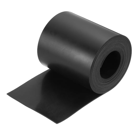 Uxcell Solid Rubber Sheet 1/16" Thick x 4" Wide x 120" Long, Anti-Slip Neoprene Rubber Roofing Material for Gaskets DIY Material, Pads