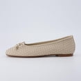 thumbnail image 4 of Cushionaire Audrey Woven Ballet Flats for Women | Round Closed Toe Dress Shoes, Bow Accent, Vegan Leather Upper, Comfortable Cushioned Footbed, Office Work Flat, 4 of 8